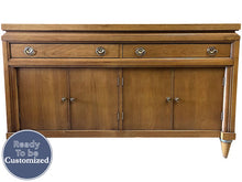 Load image into Gallery viewer, 50&quot; Unfinished 4 Door 2 Drawer John M. Smyth Company Vintage Buffet/Bar Cart #08259
