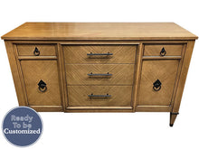 Load image into Gallery viewer, 54&quot; Unfinished 2 Door 5 Drawer John M.Smyth Company Vintage Buffet #08365
