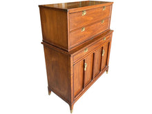 Load image into Gallery viewer, 38.5&quot; Unfinished 3 Drawer 2 Door Vintage Tallboy #08462

