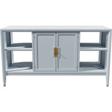 44" Unfinished 2 Door Vintage Bar Cart #08843