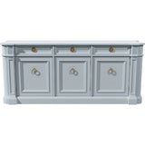 72" Unfinished 3 Door 3 Drawer Drexel Vintage Buffet #08860