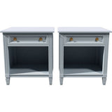 22" Unfinished 1 Drawer Kindel Vintage Nightstand Set of 2 #08623