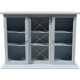 50" Unfinished 2 Door Vintage Hutch Top #08787