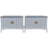 38" Unfinished 2 Door Vintage Open Tops Dresser Set of 2 #08799