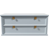 38.5" Unfinished 2 Drawer Vintage Single Nightstand #08579