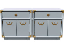 Load image into Gallery viewer, 24.5&quot; Unfinished 1 Drawer 2 Door Drexel Vintage Nightstand Set of 2 #08505
