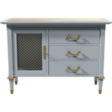 36" Unfinished 2 Drawer 1 Door Vintage Buffet #08327