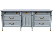 Load image into Gallery viewer, 75&quot; Unfinished 7 Drawer 1 Door Drexel Vintage Buffet #08118
