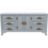 66" Unfinished 6 Drawer 2 Door Vintage Buffet #08550