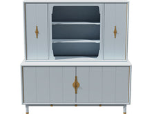 Load image into Gallery viewer, 67&quot; Unfinished 4 Door Vintage Hutch #08535

