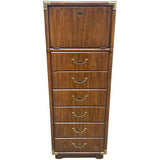20.5" Unfinished 6 Drawer 1 Door Vintage Tallboy #08215