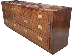 72" Unfinished 7 Drawer Henredon Vintage Dresser #08331