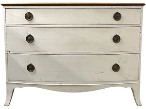 46" Unfinished 3 Drawer Vintage Dresser #08261