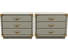 Load image into Gallery viewer, 26.5&quot; Unfinished 3 Drawer Drexel Vintage Nightstand Set of 2 #08359
