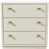 30.25" Unfinished 3 Drawer Drexel Vintage Dresser #08752