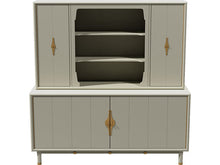 Load image into Gallery viewer, 67&quot; Unfinished 4 Door Vintage Hutch #08535
