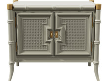 Load image into Gallery viewer, 27.5&quot; Unfinished 2 Door Stanly Furniture Vintage Bamboo Style Single Nightstand #07968
