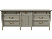 Load image into Gallery viewer, 75&quot; Unfinished 7 Drawer 1 Door Drexel Vintage Buffet #08118

