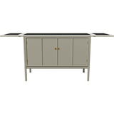 43.5"-66" Unfinished 2 Door Vintage Bar Cart #08812