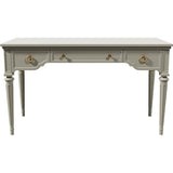 51" Unfinished 3 Drawer Vintage Console Table #08683