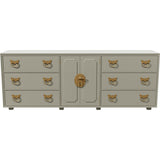 80" Unfinished 2 Door 6 Drawer Vintage Buffet #08815