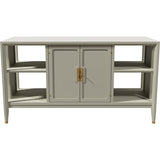 44" Unfinished 2 Door Vintage Bar Cart #08843