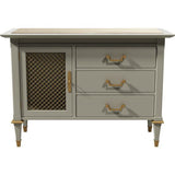 36" Unfinished 2 Drawer 1 Door Vintage Buffet #08327