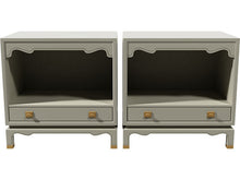 Load image into Gallery viewer, 24&quot; Unfinished 1 Drawer Vintage Nightstand Set of 2 #08519
