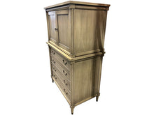 Load image into Gallery viewer, 38&quot; Unfinished 4 Drawer 2 Door Vintage Tallboy #08380
