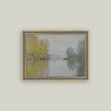 Autumn on the Seine Framed Antique Art