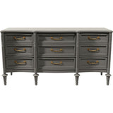 64" Unfinished 9 Drawer Vintage Dresser #08605