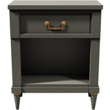 19" Unfinished 1 Drawer CenTury Vintage Single Nightstand #08442