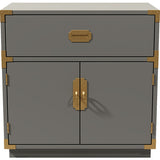 30" Unfinished 1 Drawer 2 Door Bernhardt Vintage Dresser #08726
