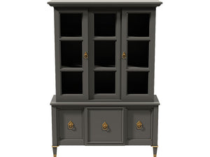50" Unfinished 5 Door Vintage Hutch #08546