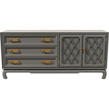 68" Unfinished 2 Door 3 Drawer Vintage Buffet #08822