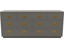 Load image into Gallery viewer, 64&quot; Unfinished 7 Drawer Henredon Vintage Dresser #08501
