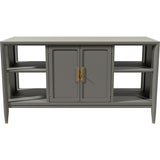 44" Unfinished 2 Door Vintage Bar Cart #08843