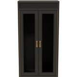 26" Unfinished 2 Door Vintage Hutch Top Set of 2 #08805