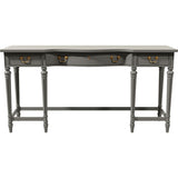 54" Unfinished 3 Drawer Thomasville Vintage Console Table #08785