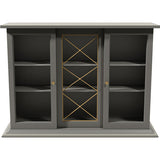 50" Unfinished 2 Door Vintage Hutch Top #08787