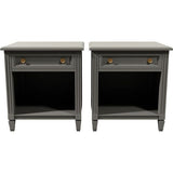 22" Unfinished 1 Drawer Kindel Vintage Nightstand Set of 2 #08623