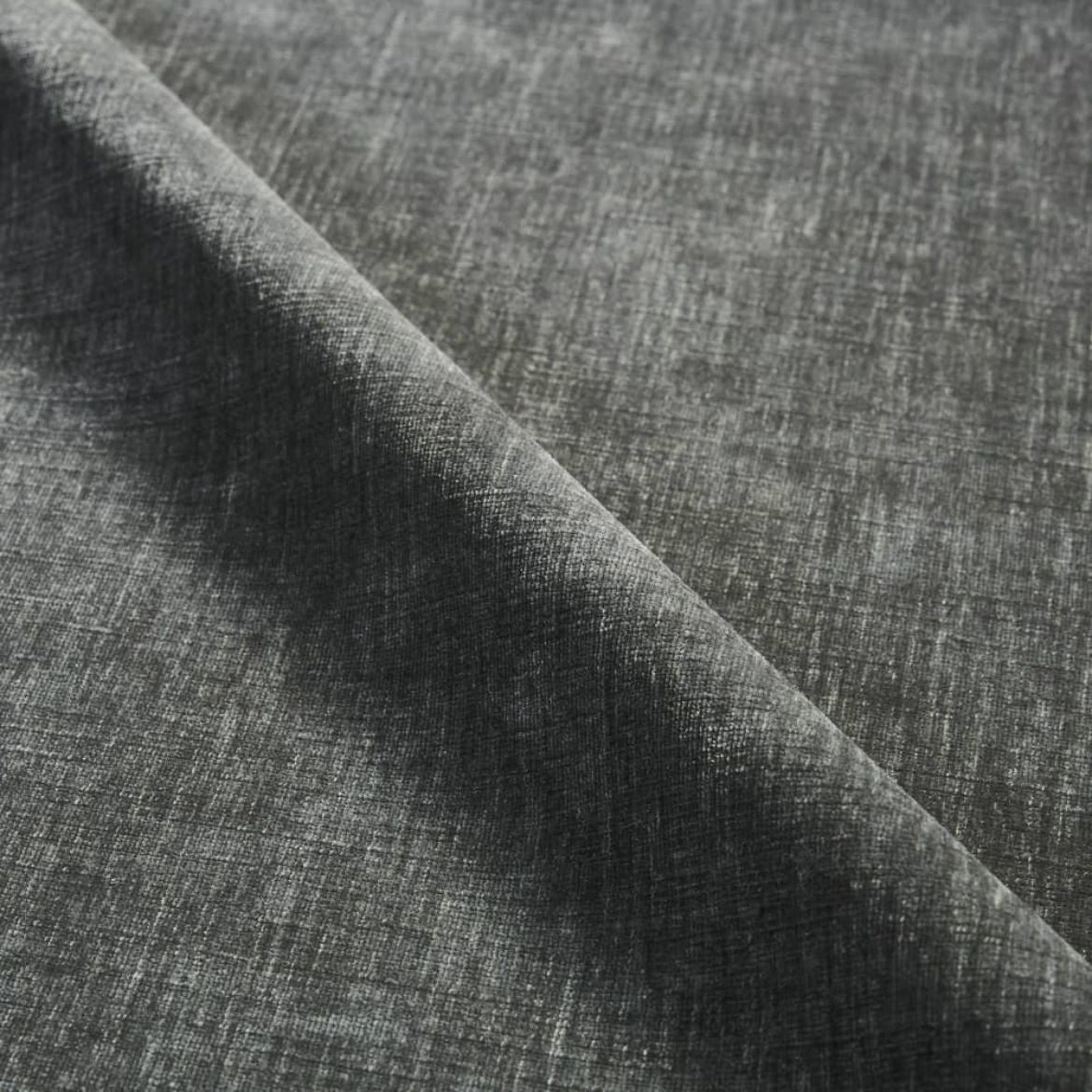 Rowe manufacturer fabric sample 18499-29, Pepper polyester chenille.