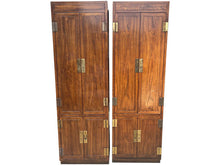 Load image into Gallery viewer, 52&quot; Unfinished 8 Door Vintage Henredon 2-Piece Hutch Set #08516
