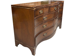 56" Unfinished 9 Drawer Vintage Dresser #08312