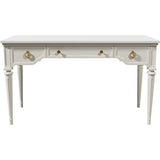 51" Unfinished 3 Drawer Vintage Console Table #08683