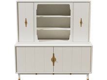 Load image into Gallery viewer, 67&quot; Unfinished 4 Door Vintage Hutch #08535

