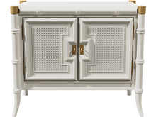 Load image into Gallery viewer, 27.5&quot; Unfinished 2 Door Stanly Furniture Vintage Bamboo Style Single Nightstand #07968
