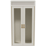 26" Unfinished 2 Door Vintage Hutch Top Set of 2 #08805