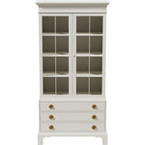 34" Unfinished 2 Door 3 Drawer Vintage Hutch #08803