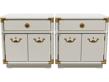 Load image into Gallery viewer, 24.5&quot; Unfinished 1 Drawer 2 Door Drexel Vintage Nightstand Set of 2 #08505
